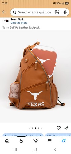 Team golf leather backpack - pu,