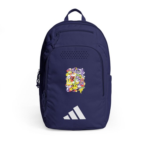 Colorful floral skull backpack - colorful,